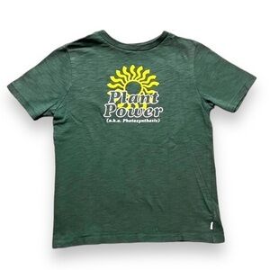 Gap Green Small Boys “plant power” short sleeve Tee shirt